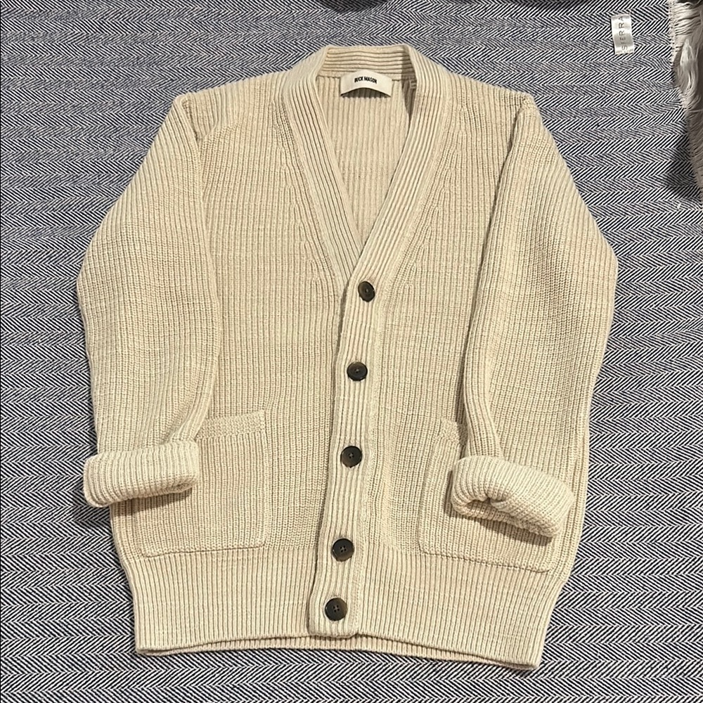 Buck Mason Seafarer Cotton Rib Cardigan